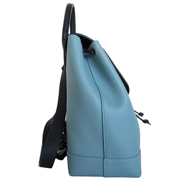 Auth LOUIS VUITTON Lockme Backpack blue-black leather - Picture 3 of 12